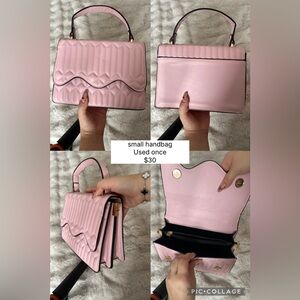 Pink Quilted Women's Handbag